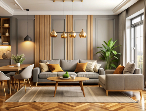 Contemporary 3BHK Apartment